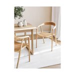 Light brown solid wood chair (angelina) with beauty defect