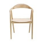 Light brown solid wood chair (angelina) with beauty defect