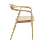 Light brown solid wood chair (angelina) with beauty defect