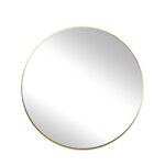 Apvalus sieninis veidrodis su auksiniu rėmeliu (ADA)