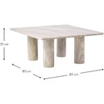 Marble coffee table (mabel) with cosmetic defects