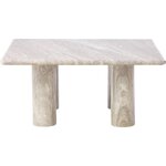 Marble coffee table (mabel) with cosmetic defects