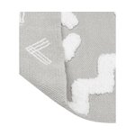 Светло-серо-белый узорчатый хлопковый ковер (идрис) 120х180 цел.