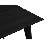 Черный раздвижной обеденный стол королевский (бесолюкс) цел