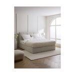 Vaaleanharmaa mannermainen sänky (oberon) 180x200cm ehjä