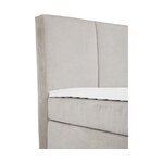 Vaaleanharmaa mannermainen sänky (oberon) 180x200cm ehjä
