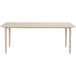 Light solid wood dining table (archie) intact