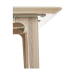 Light solid wood dining table (archie) intact
