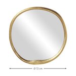 Sieninis veidrodis auksiniu rėmeliu (pokštas) nepažeistas