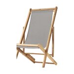 Folding solid wood garden chair (jola) intact