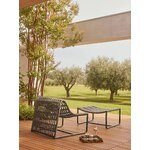 Olive green garden bench juta (teporia)