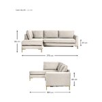 Taupe shade velvet with beauty flaws of the corner sofa bed (luna).
