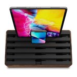 Коричневая зарядная станция с 6 разъемами classic (alldock) не повреждена