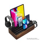 Коричневая зарядная станция с 6 разъемами classic (alldock) не повреждена