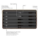 Коричневая зарядная станция с 6 разъемами classic (alldock) не повреждена