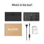 Коричневая зарядная станция с 6 разъемами classic (alldock) не повреждена