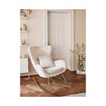 White soft rocking chair (wing) intact