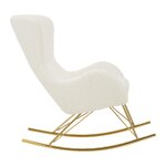 White soft rocking chair (wing) intact