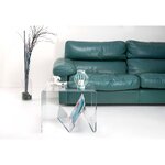 Transparent design coffee table zigozago (iplex) intact