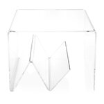 Transparent design coffee table zigozago (iplex) intact