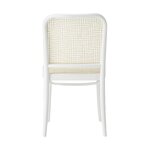 White solid wood chair (franz) intact