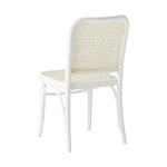 White solid wood chair (franz) intact