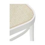 White solid wood chair (franz) intact