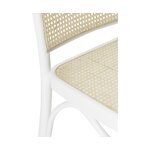 White solid wood chair (franz) intact