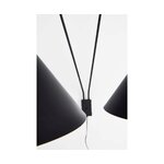 Melna dizaina sienas lampa macy (jotex) neskarta