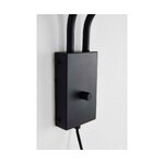 Melna dizaina sienas lampa macy (jotex) neskarta