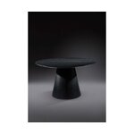 Black round design dining table alcamo (tradestone) intact