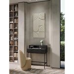 Dark gray desk (lias) with cosmetic flaws.