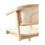 Light brown design solid wood chair (gali) with beauty flaws.
