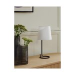 Black and white table lamp (cade) with a beauty flaw