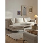 Угловой диван светло-бежевый (луна) 280х184