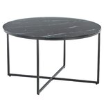 Black marble imitation coffee table (antigua)