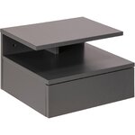Wall-mounted bedside table ashlan (actona) whole, in a box
