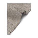 Taupe colored viscose carpet (jane) 80x200 intact