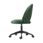 Зеленое бархатное офисное кресло (Рейчел) нетронуто