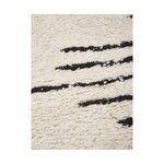 Gaiši pelēki melns boho stila kokvilnas paklājs (fini) 80x150