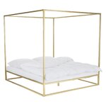 Auksinė lova su baldakimu (belle) 180x200 su grožio defektu