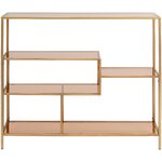 Brass framed glass shelf loft (rough design)