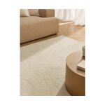 Cream patterned wool rug (Aaron) 200x300 whole