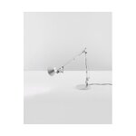 Silver design table lamp with tolomeo (artemis) beauty flaws