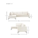 Beige corner sofa (luna) intact