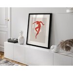 Wall picture dancing figure in red (any image) intact