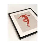 Seinapilt Dancing Figure In Red (Any Image)