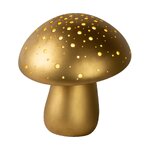 Zelta dizaina galda lampa fungo (lucide) veselīga