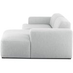 Gray modular corner sofa (melva) 240cm with beauty flaw