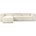 Lengva didelė modulinė sofa su pufu (Lennon) 327 cm
